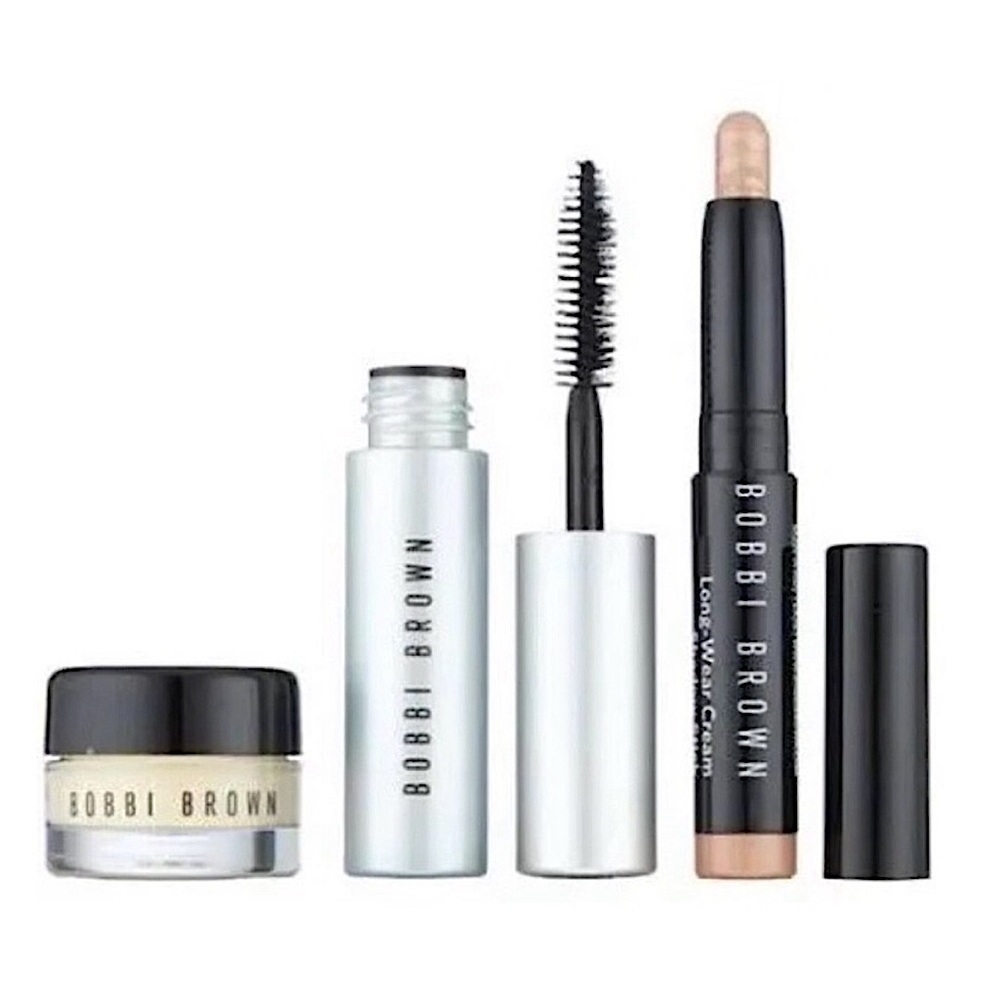 Bobbi Brown On Point Eye Set - Mascara, Eye Base & Shadow Stick in Golden Pink